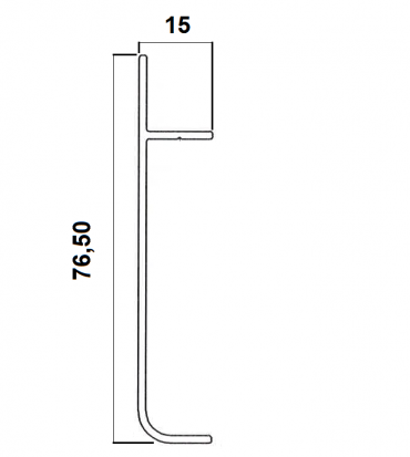 Rodapé 76x15mm